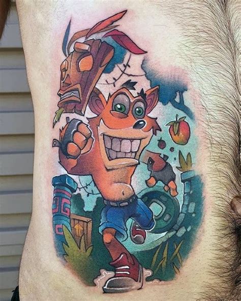 10 Awesome Crash Bandicoot Tattoo Designs